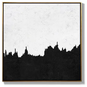 Minimal Black and White Painting MN144A