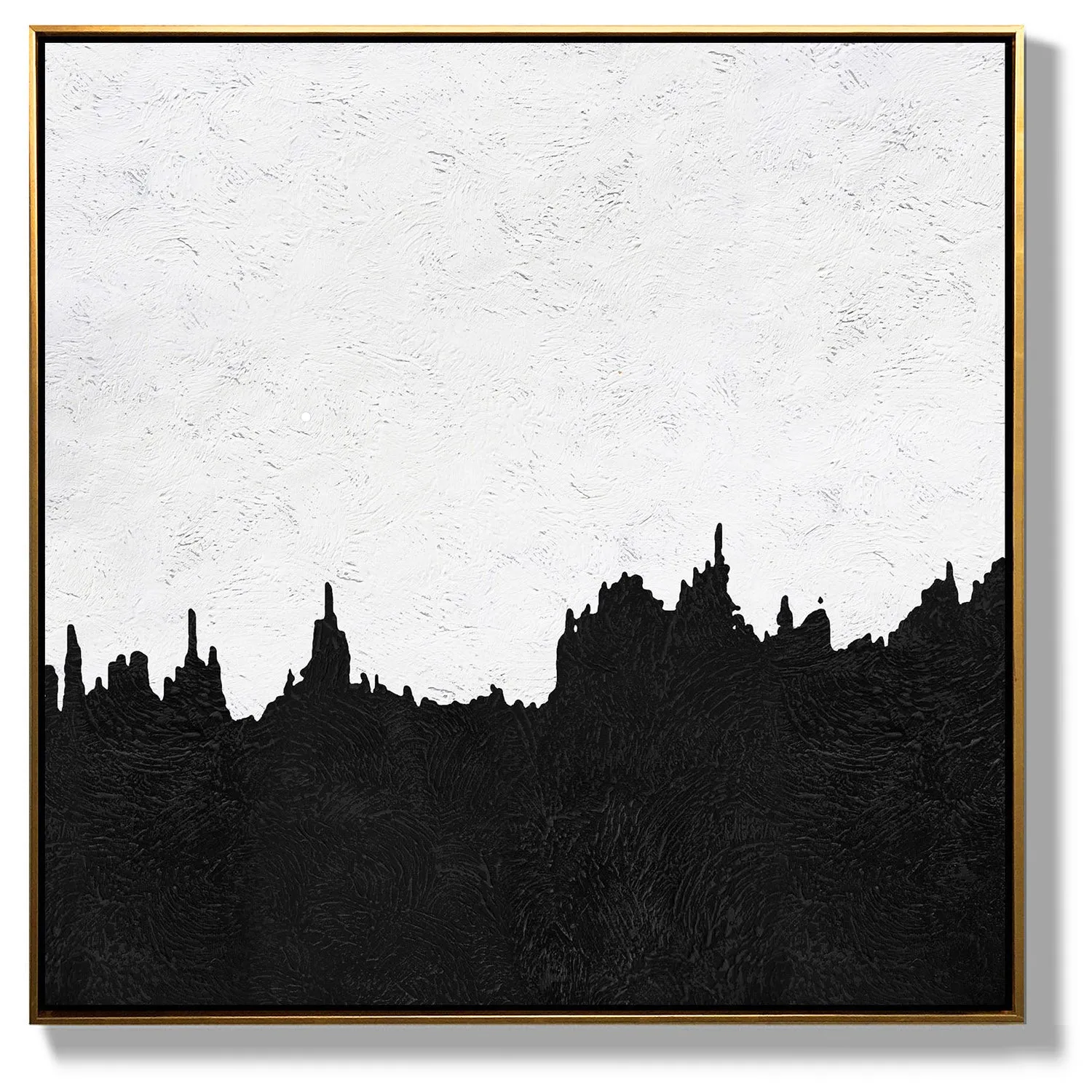 Minimal Black and White Painting MN144A