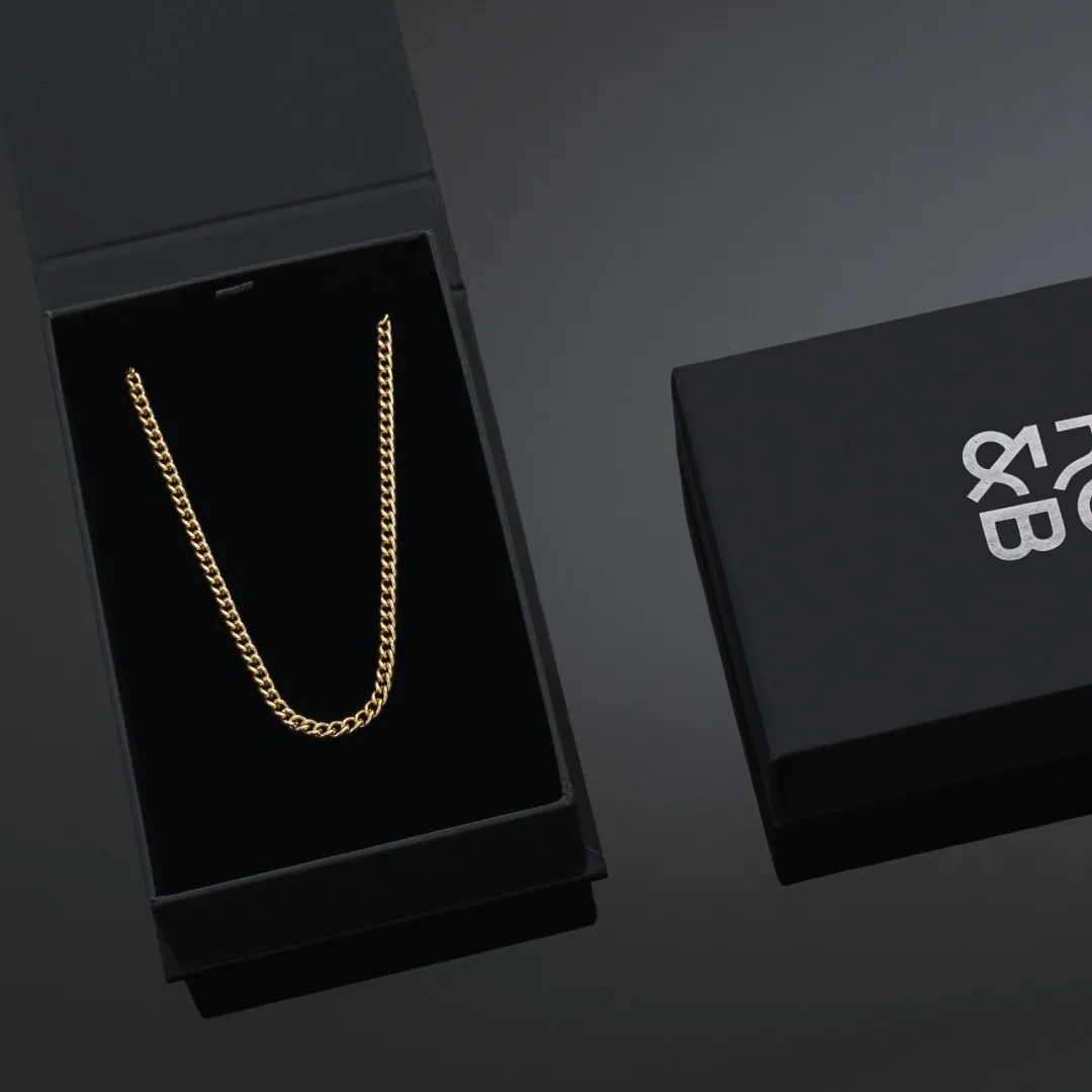 Minimal Cuban Chain - 24KT Gold