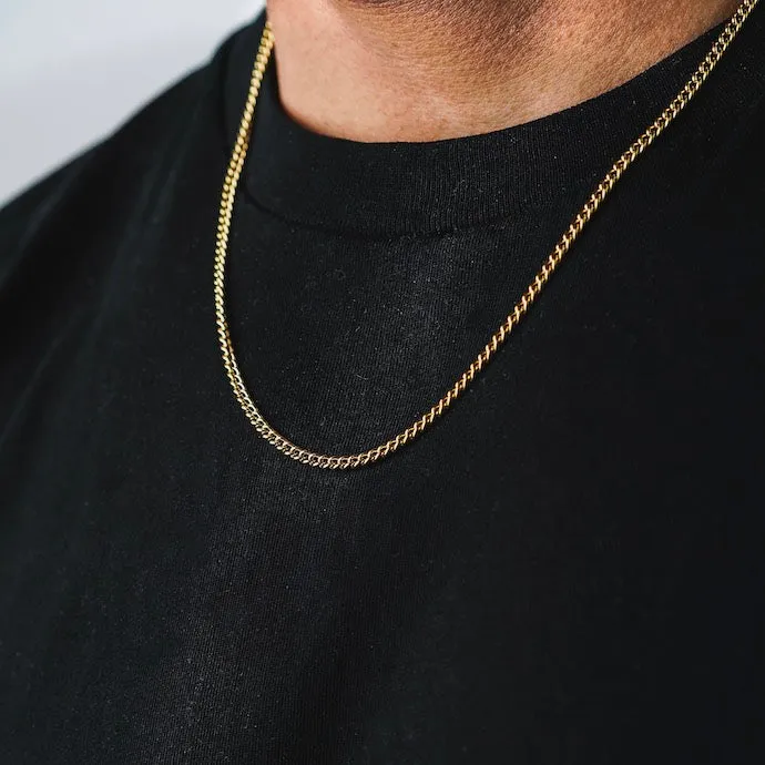 Minimal Cuban Chain - 24KT Gold