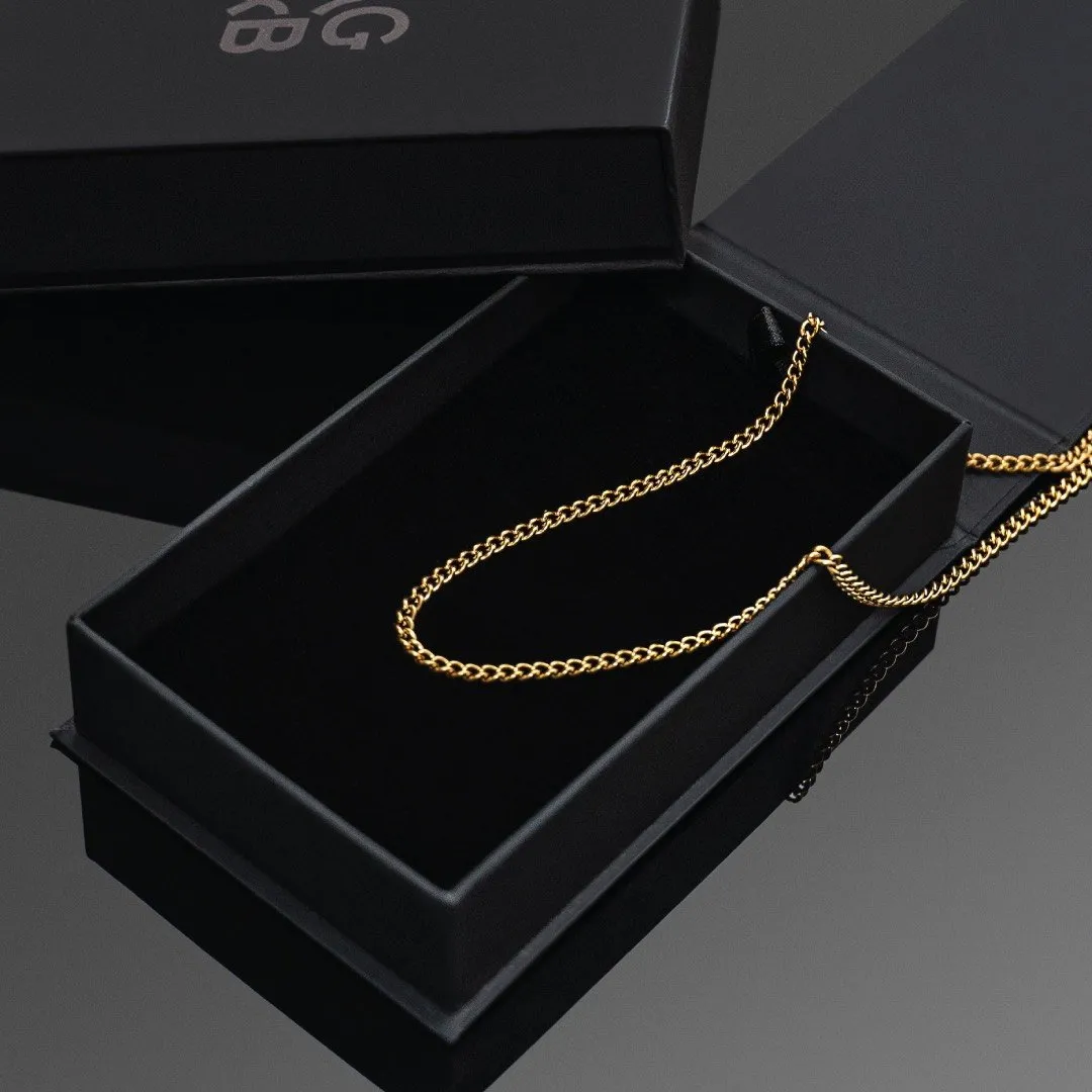 Minimal Cuban Chain - 24KT Gold
