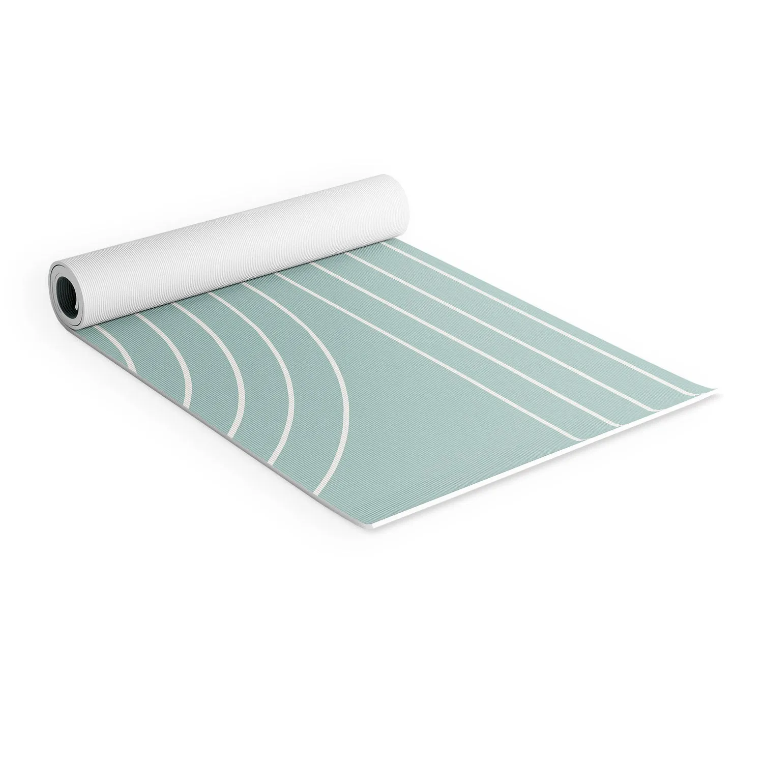Minimal Line Curvature Sage Yoga Mat