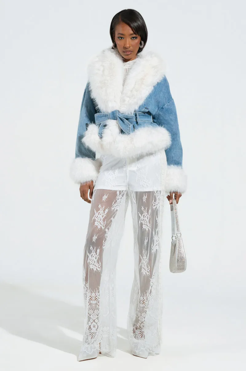MISS ME YET LACE TROUSER