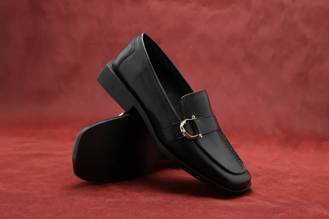 Moccasin Horseshoe Black