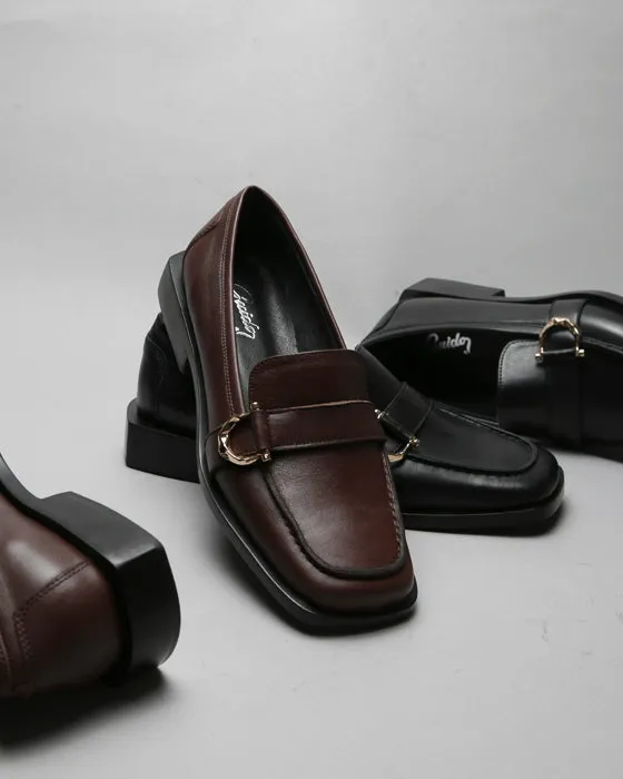 Moccasin Horseshoe Black