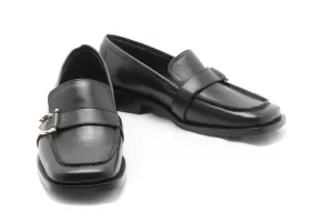 Moccasin Horseshoe Black