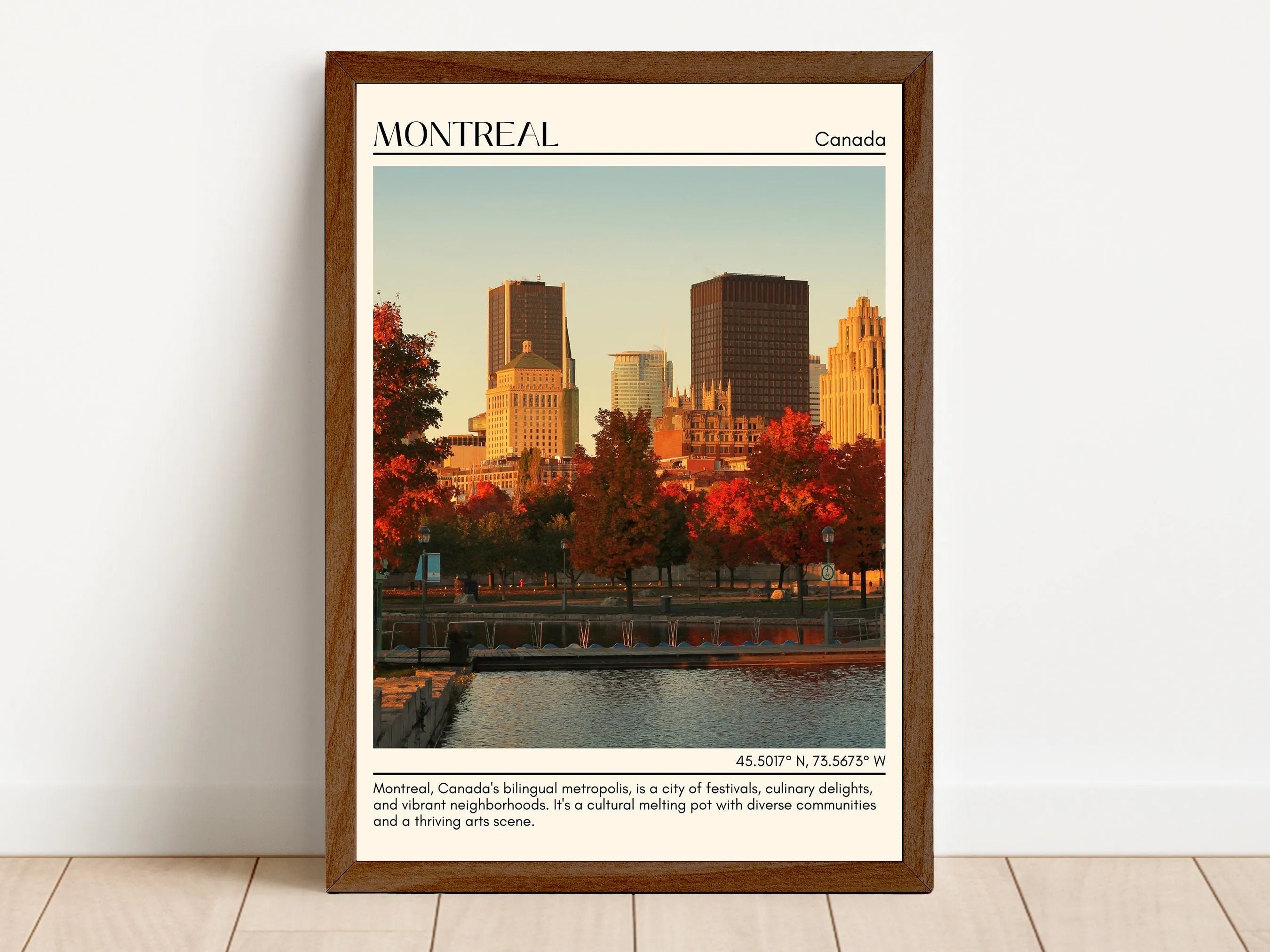 Montreal Minimal Wall Art, Canada