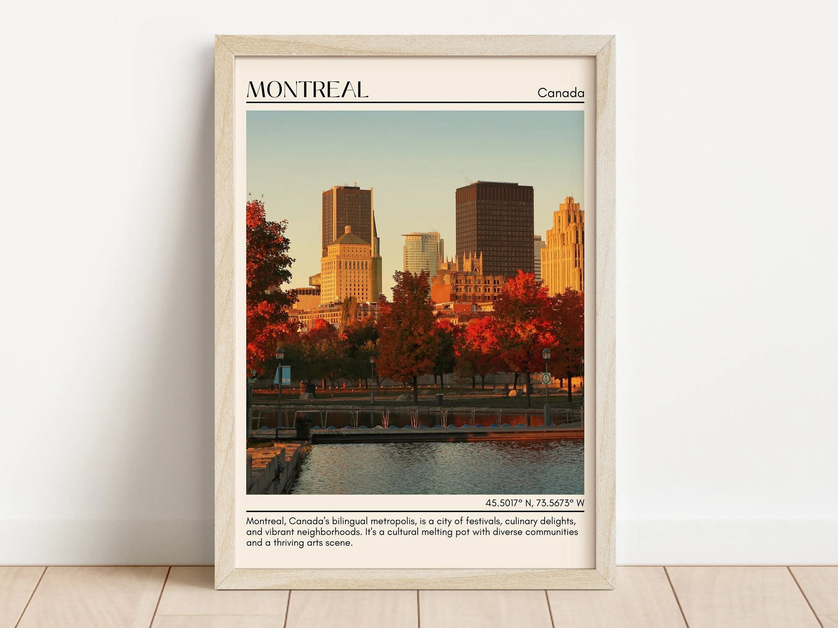 Montreal Minimal Wall Art, Canada