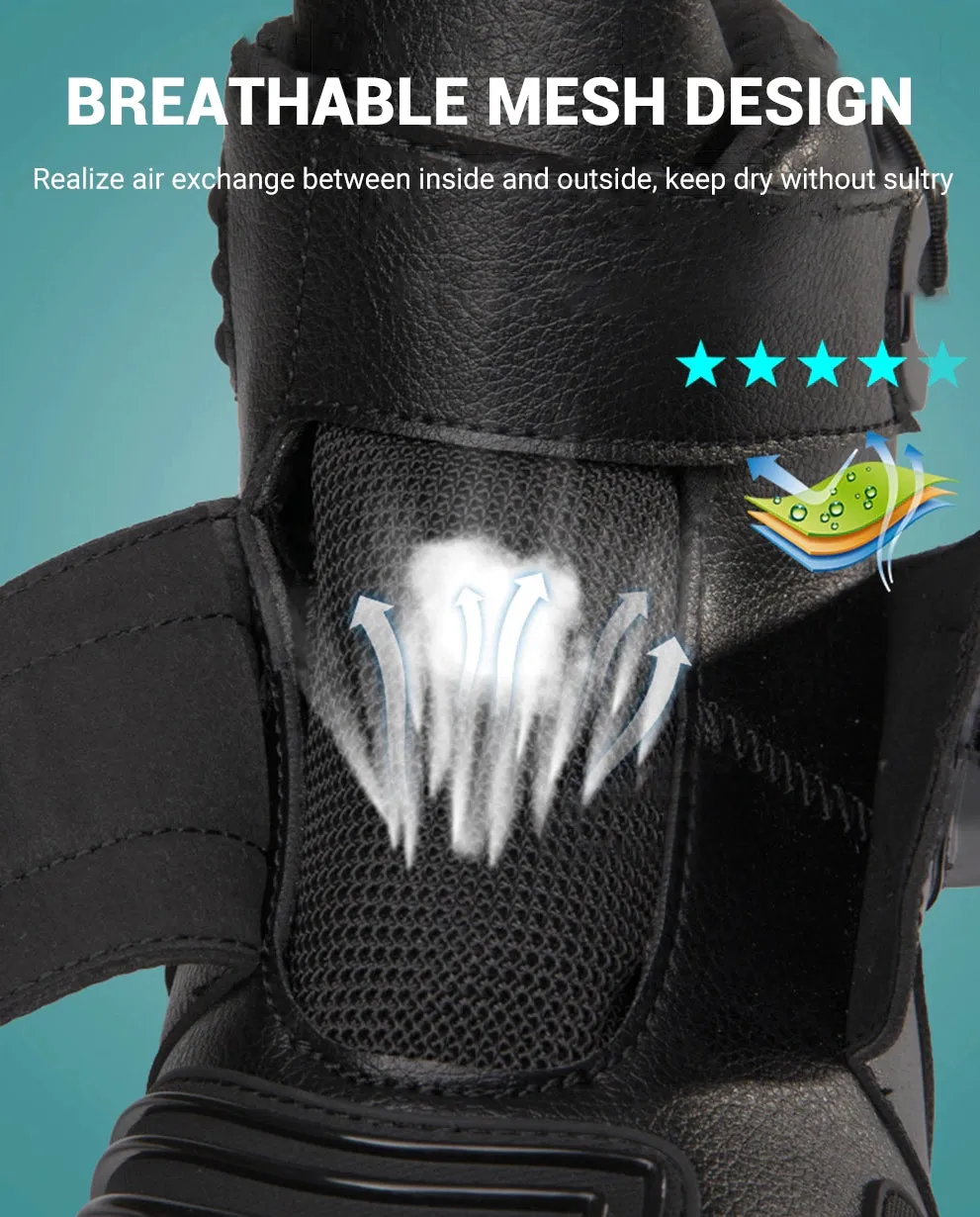 Motorcycle Boots Moto Motorbike Boots Breathable Riding