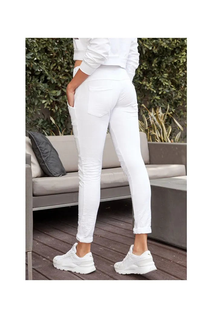 Motto drawstring joggers