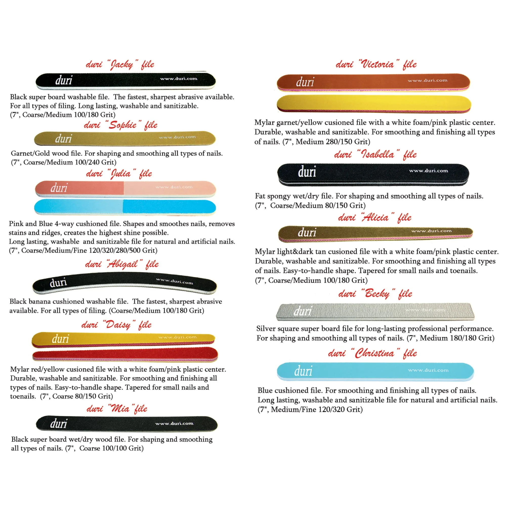 Nail File "Sophie" (100 piece bundle)