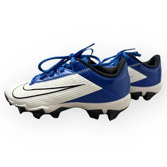 NIKE Vapor Edge Shark 2 GS Cleats in Game Royal/White, Size 2.5Y