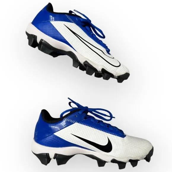 NIKE Vapor Edge Shark 2 GS Cleats in Game Royal/White, Size 2.5Y