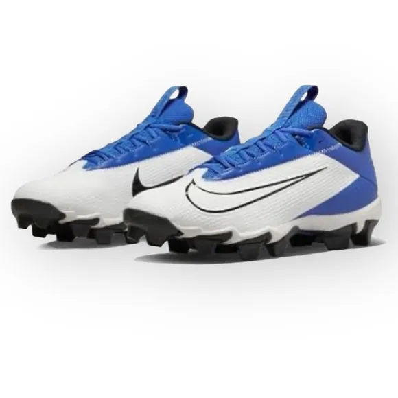 NIKE Vapor Edge Shark 2 GS Cleats in Game Royal/White, Size 2.5Y