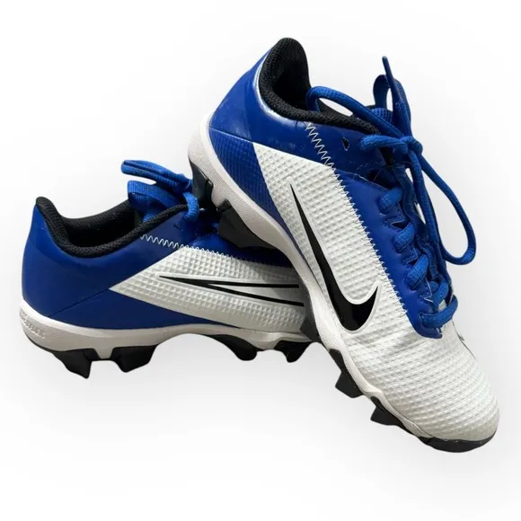 NIKE Vapor Edge Shark 2 GS Cleats in Game Royal/White, Size 2.5Y