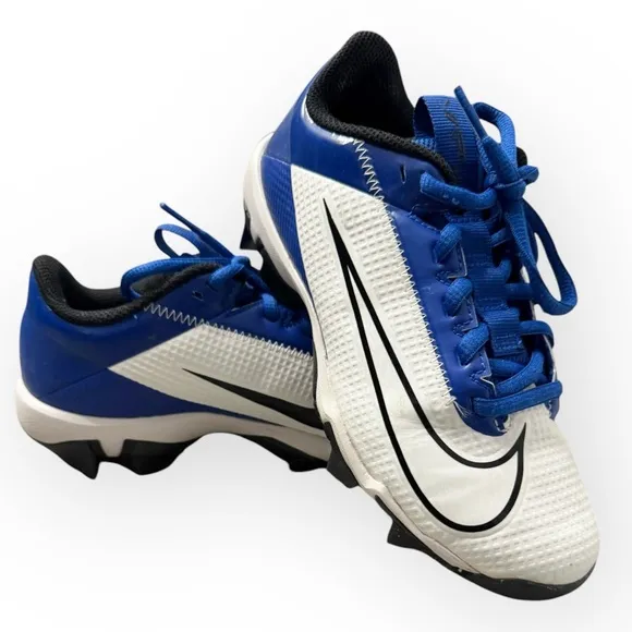 NIKE Vapor Edge Shark 2 GS Cleats in Game Royal/White, Size 2.5Y