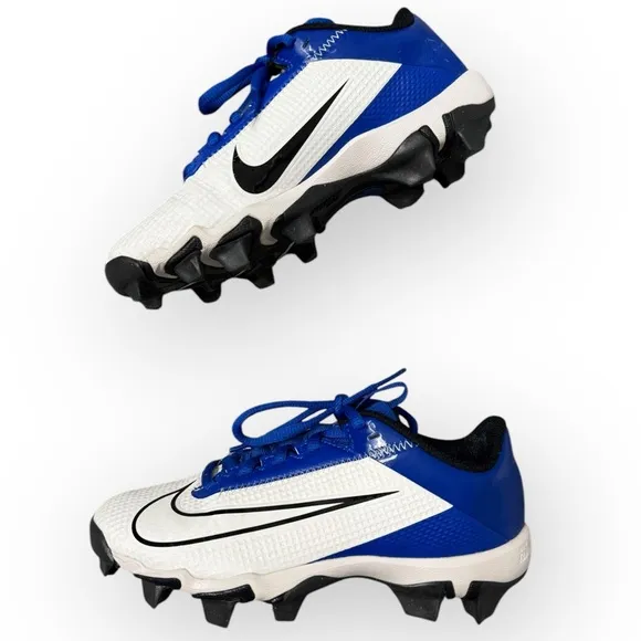 NIKE Vapor Edge Shark 2 GS Cleats in Game Royal/White, Size 2.5Y