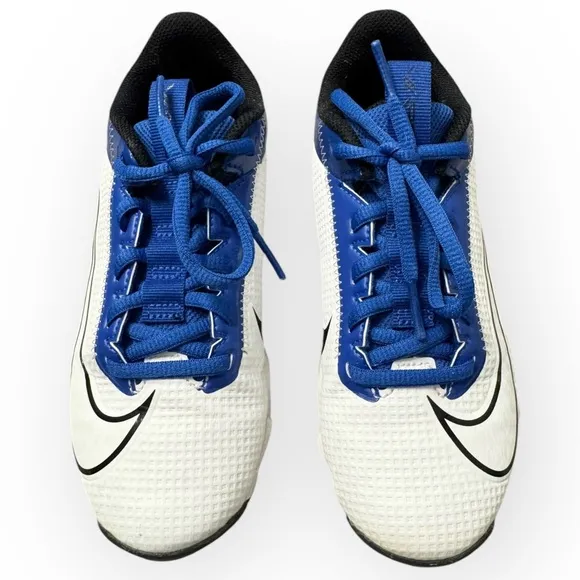 NIKE Vapor Edge Shark 2 GS Cleats in Game Royal/White, Size 2.5Y