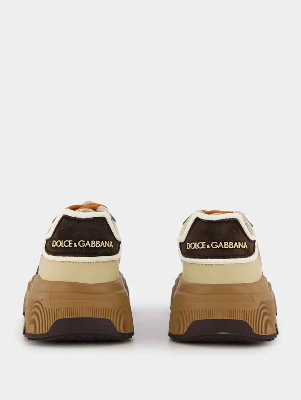 Panelled Drawstring Embossed Logo Sneakers