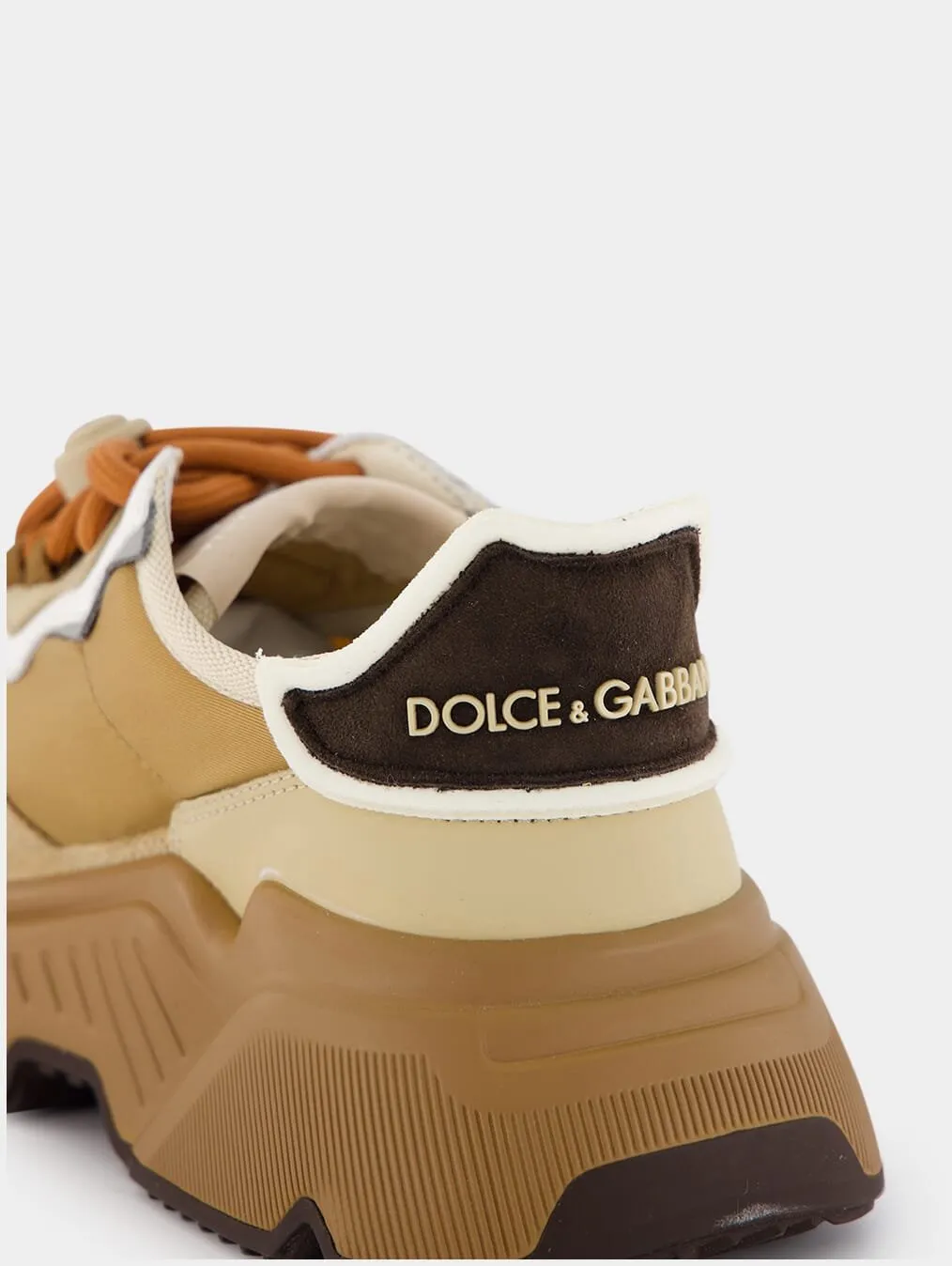 Panelled Drawstring Embossed Logo Sneakers