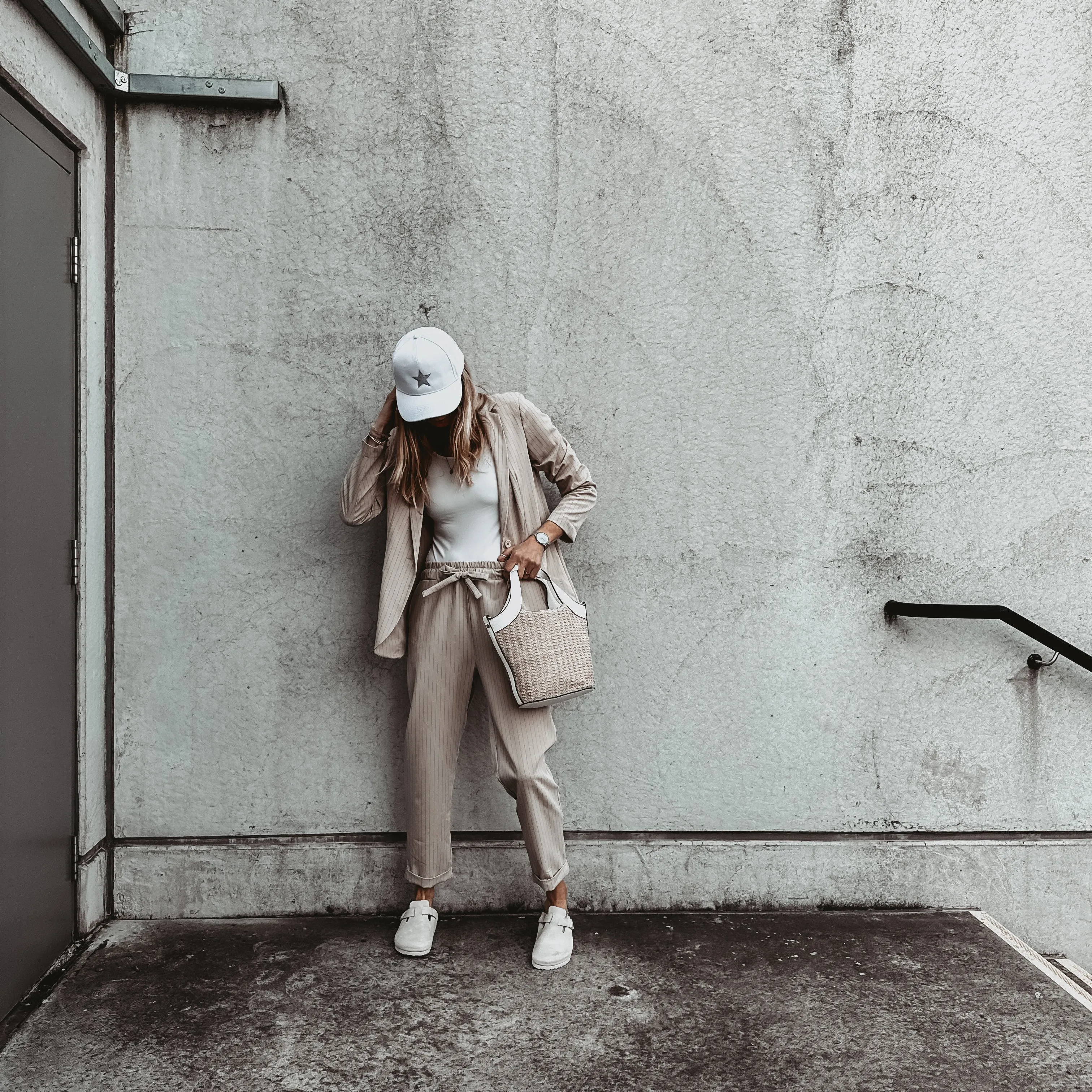 Pin stripe desert beige suit *SALE*