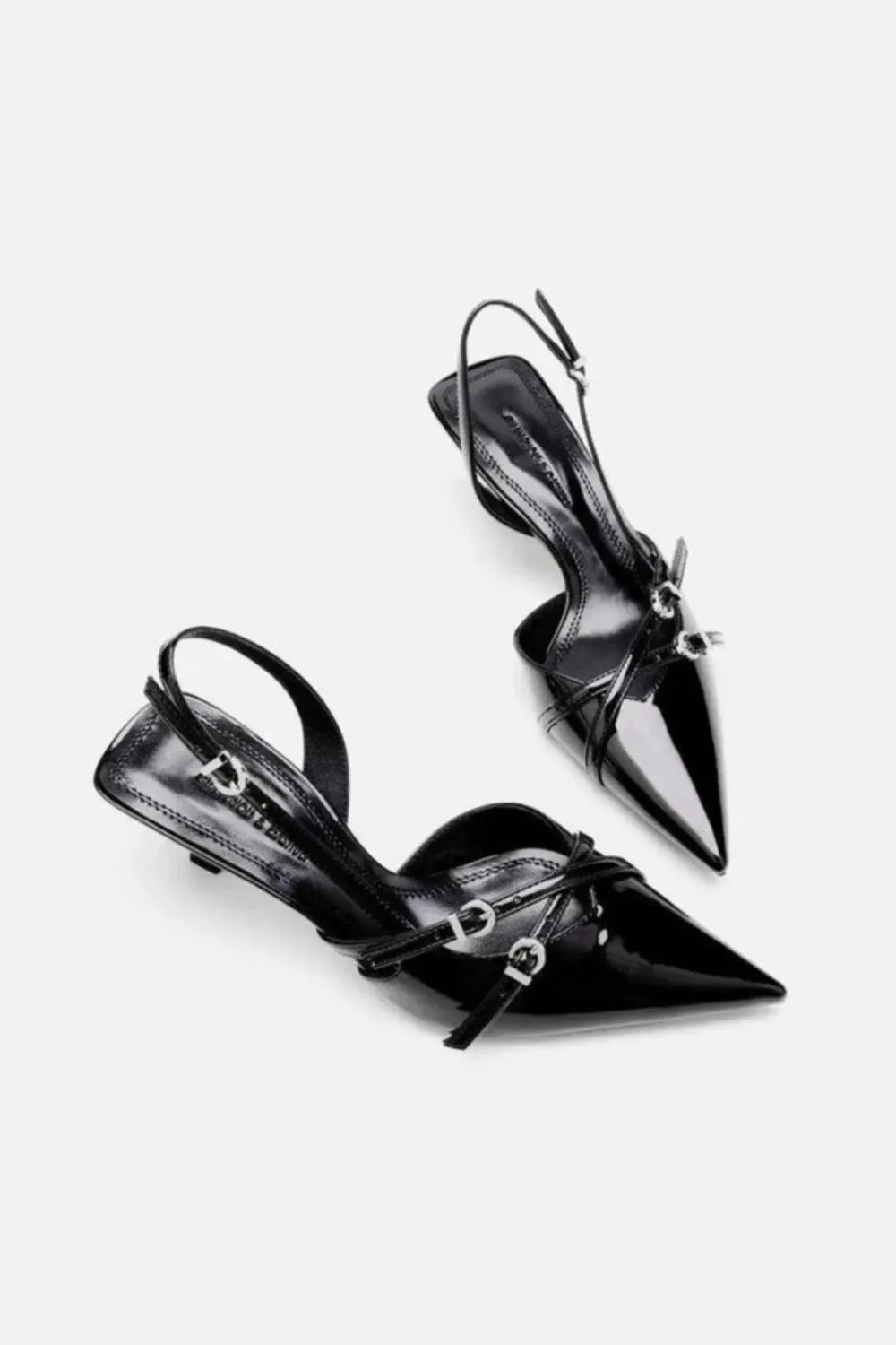 Point Toe Block Heels Pumps