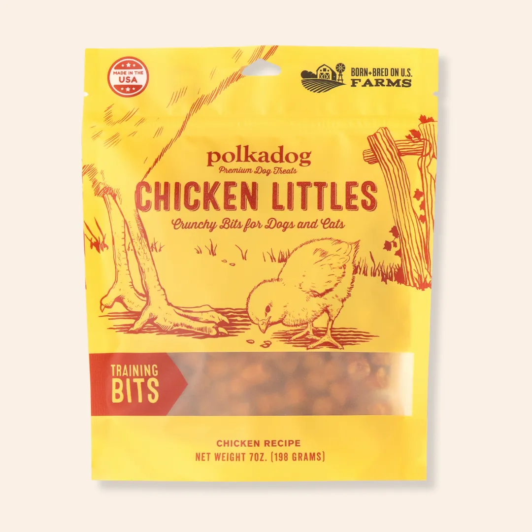 Polka Dog Chicken Littles Training Bits Treats for Dogs and Cats