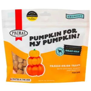 Primal Dog Treats Pumpkin For My Pumpkin Chicken with Goat Milk 2oz