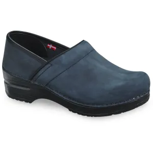 Pro. Oiled Leather Women's Clog in Ink