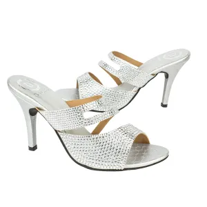 Rabia Heels S206H - Silver