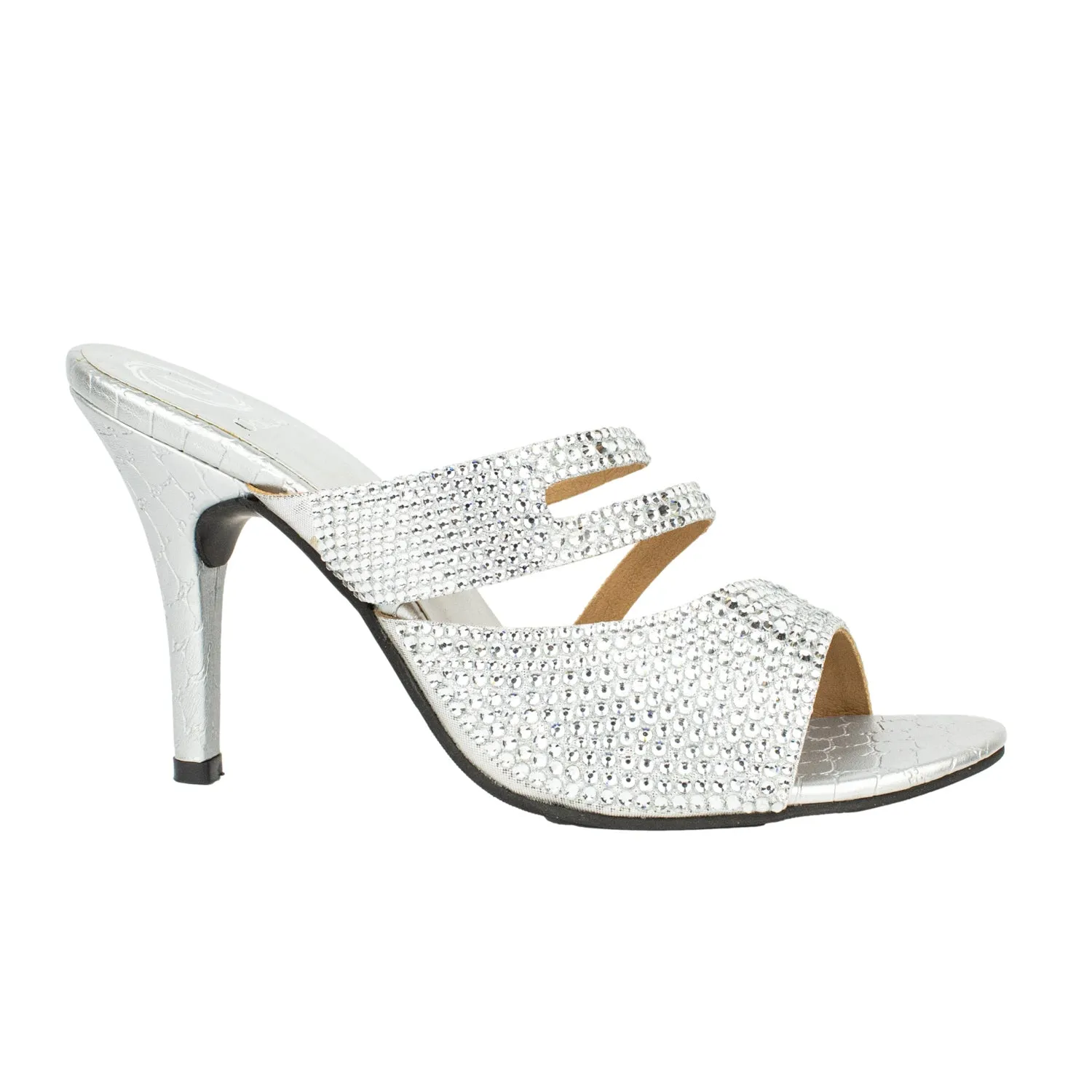 Rabia Heels S206H - Silver
