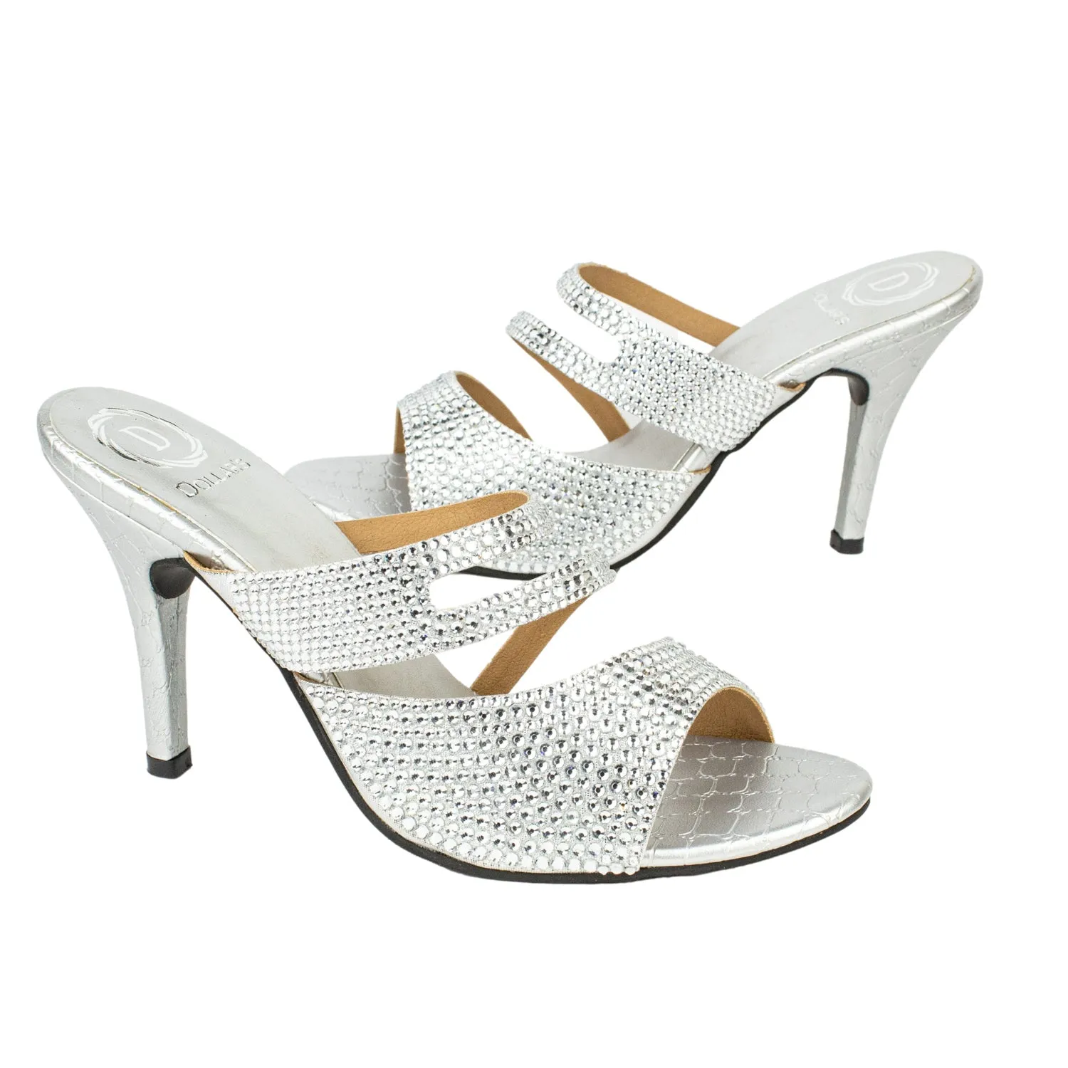 Rabia Heels S206H - Silver