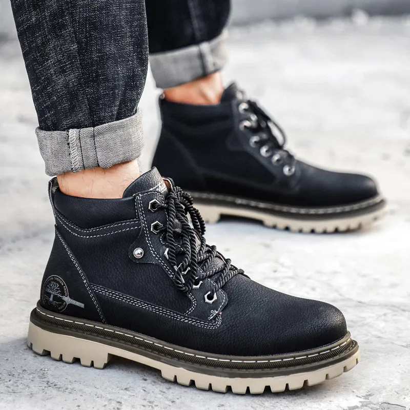 Rudo Genuine Leather Boots