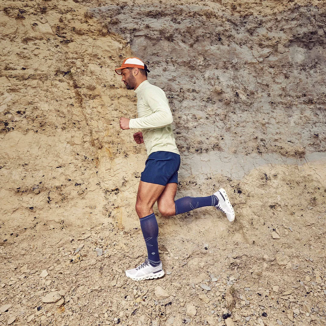 Running Socks Men | Dark Blue / Yellow