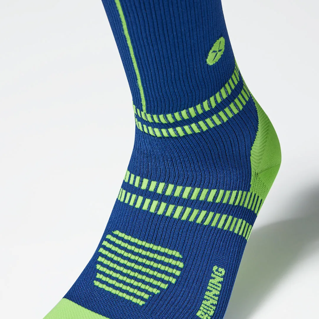Running Socks Men | Dark Blue / Yellow