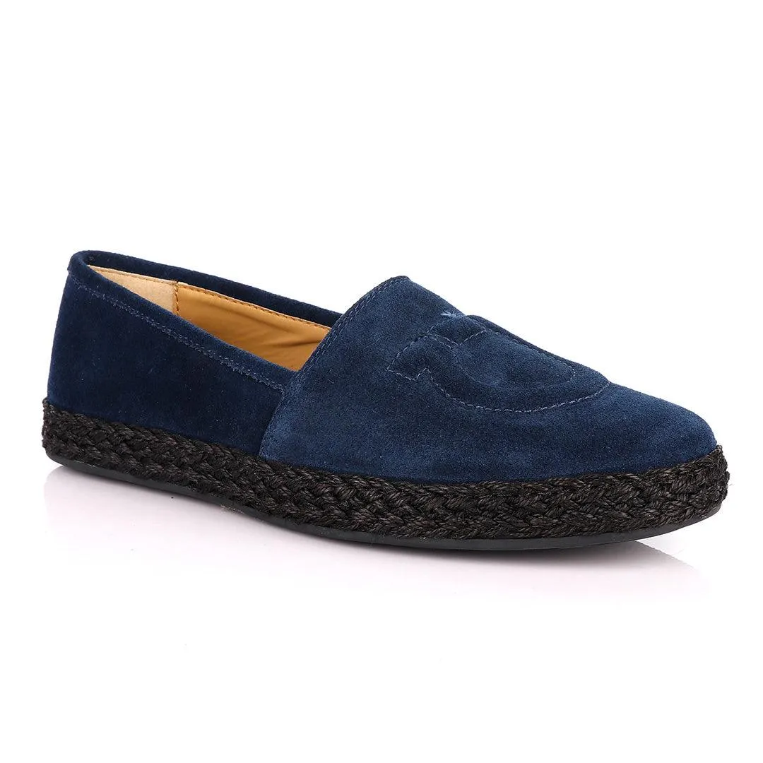 Salvatore Ferragamo Men's Suede Parigi loafers-Navy Blue