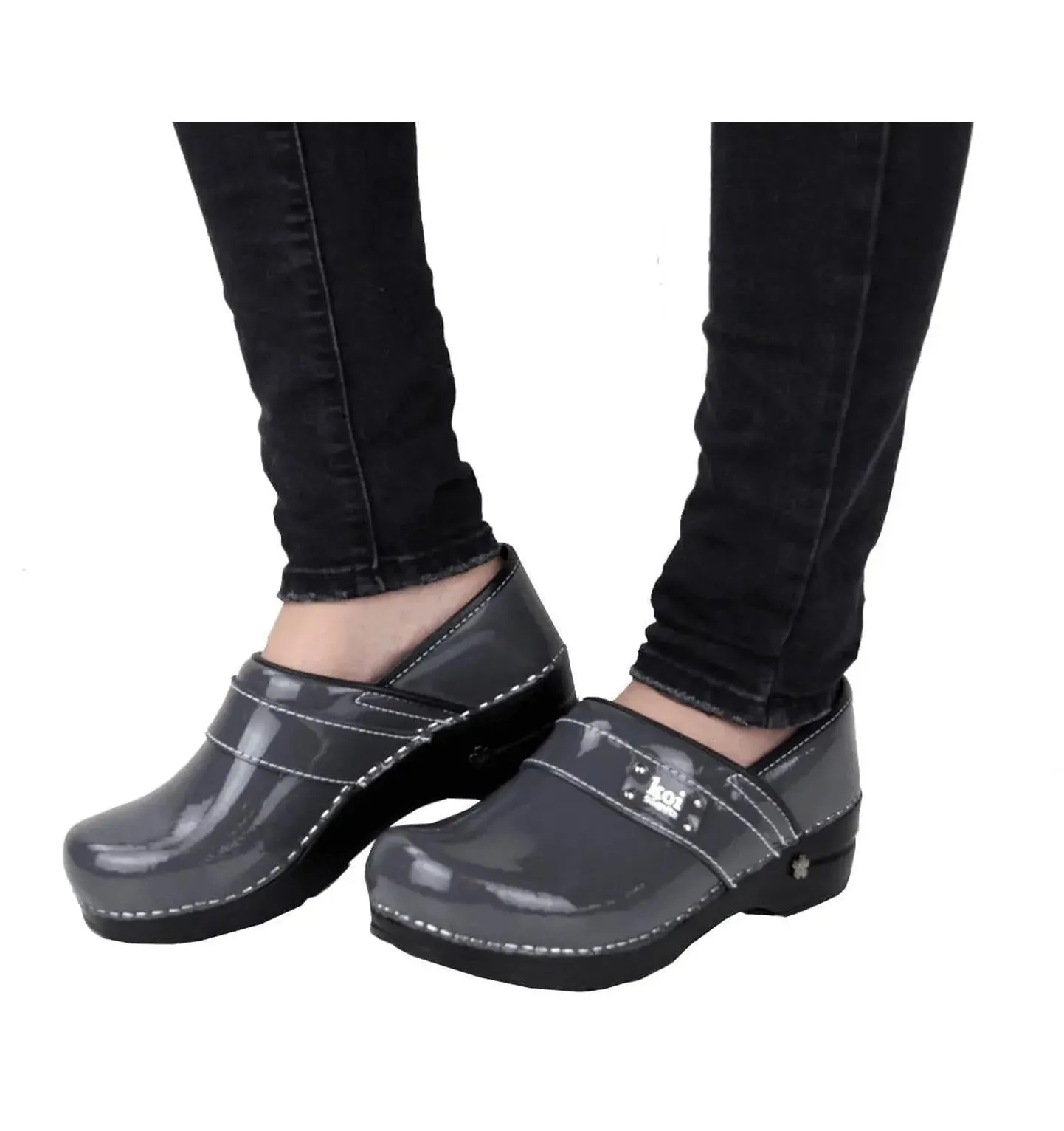 Sanita Lindsey  Patent Leather Women's Chef Clog