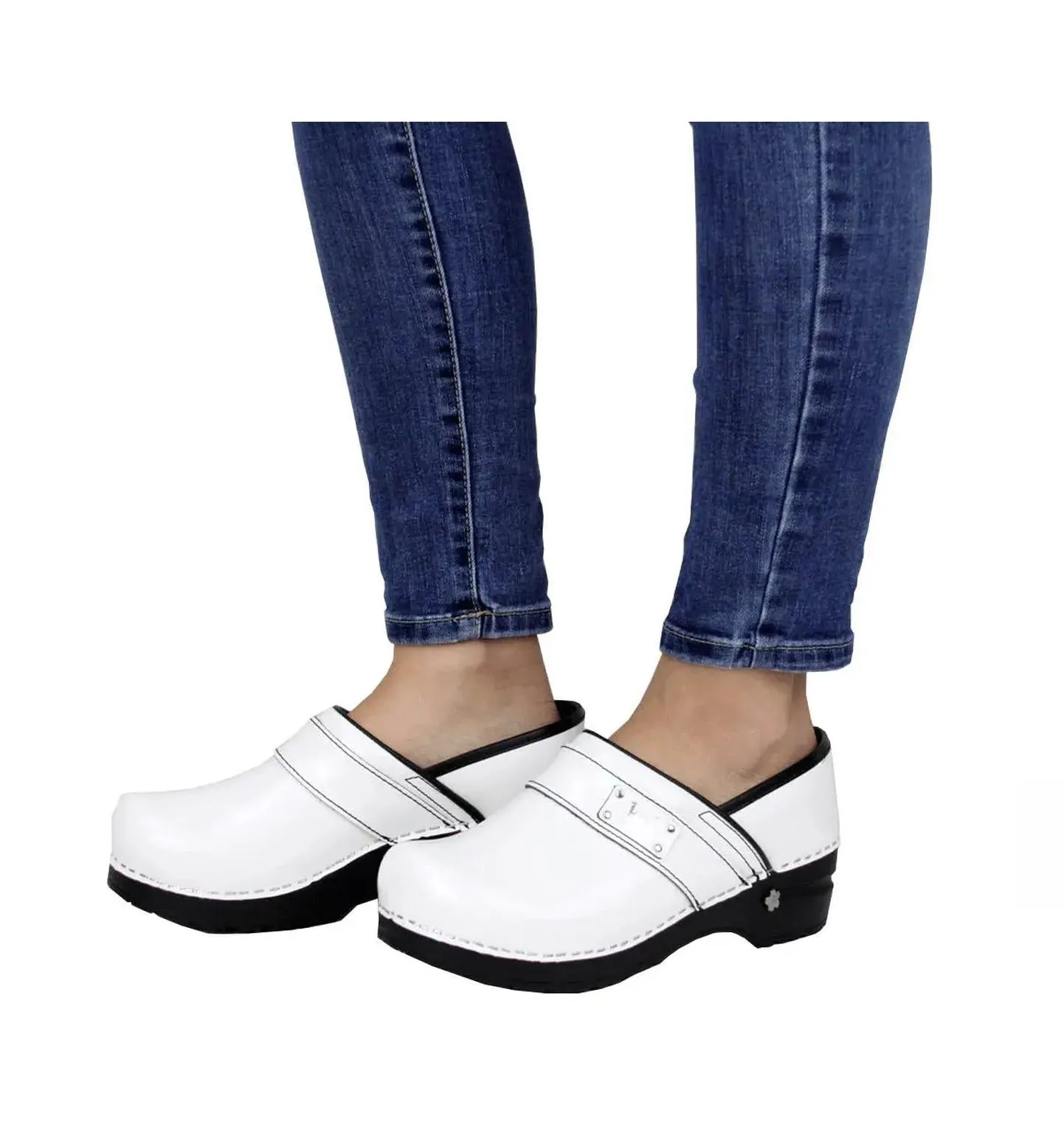 Sanita Lindsey  Patent Leather Women's Chef Clog