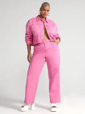 Shanica Straight Leg Jeans with Heart Accessory