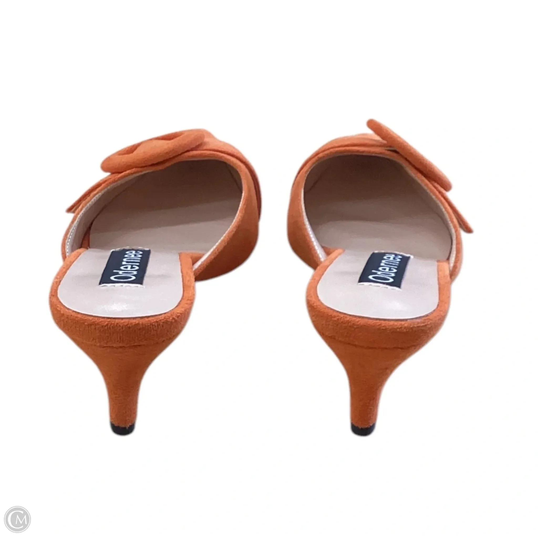 Shoes Heels Kitten By Clothes Mentor In Orange, Size: 7