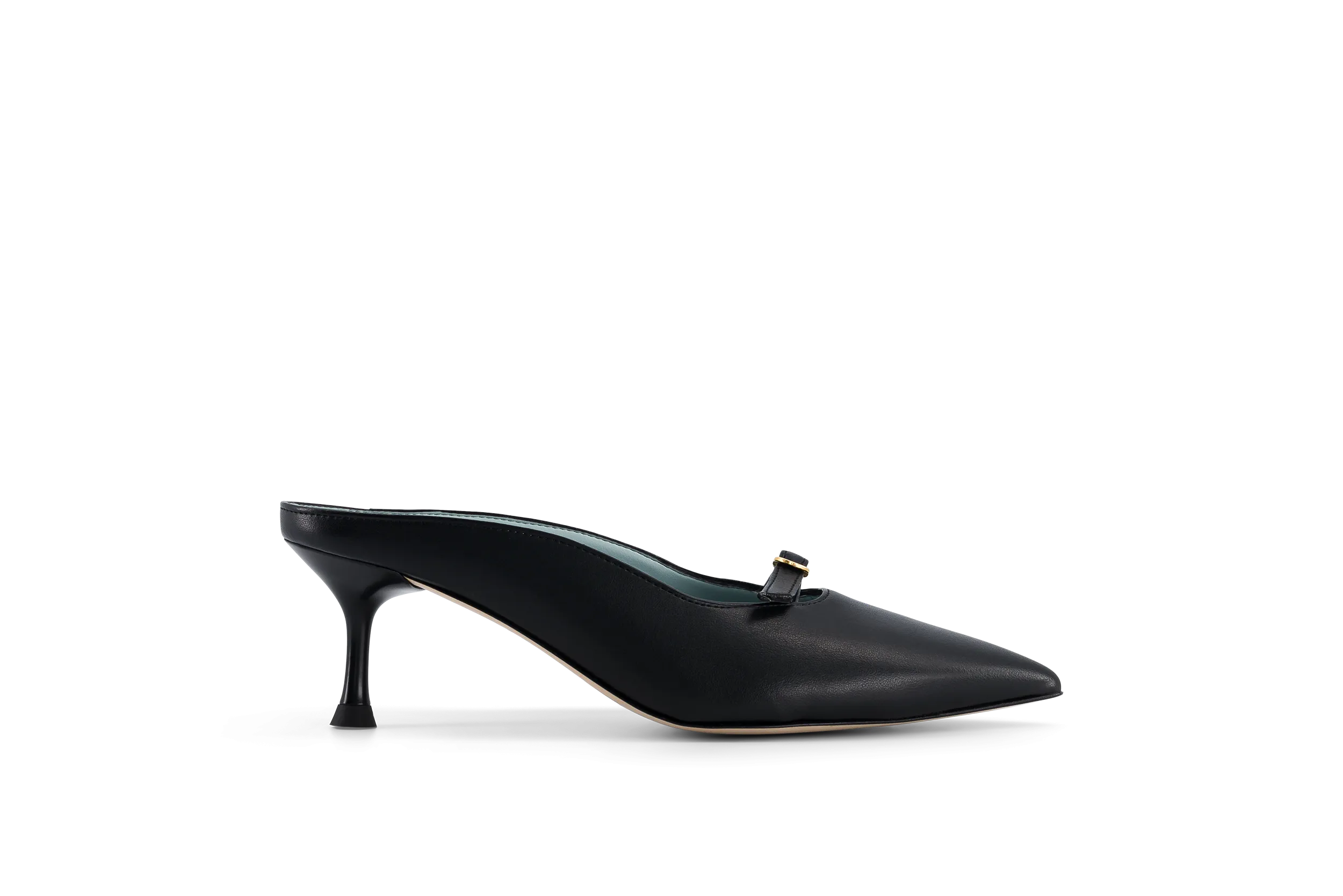 SIXTE HEELED MULE BLACK