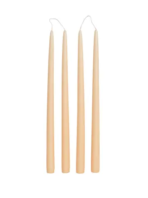 Smooth Taper Candles - Fleece Yellow