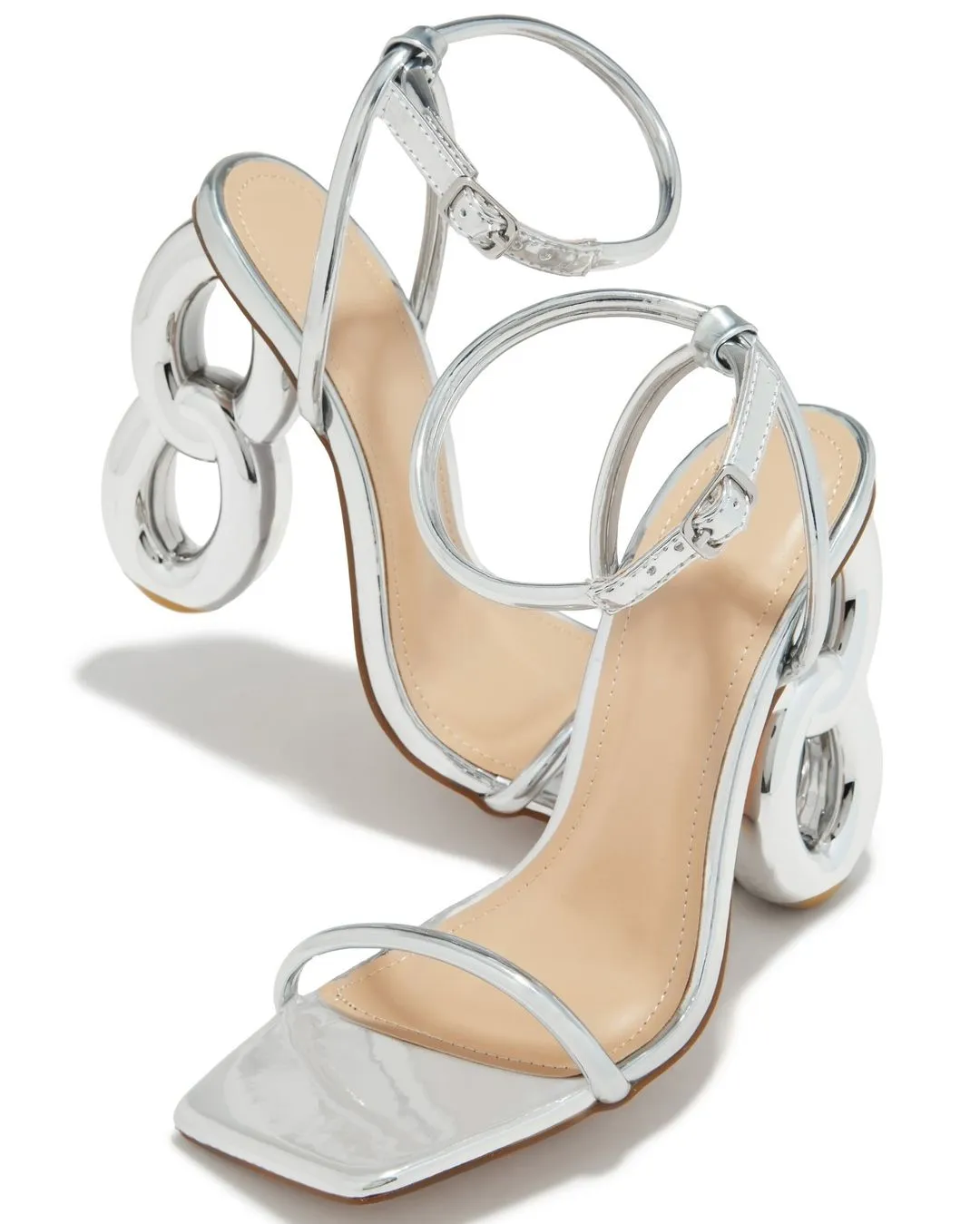 Steele High Heels Silver
