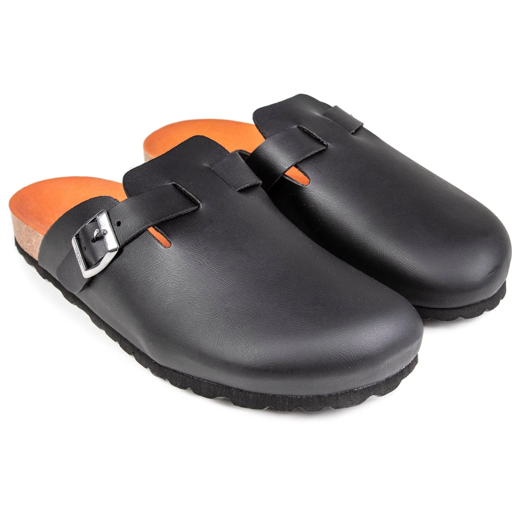 Taro Men's Footbed Vegan Sandals | Black