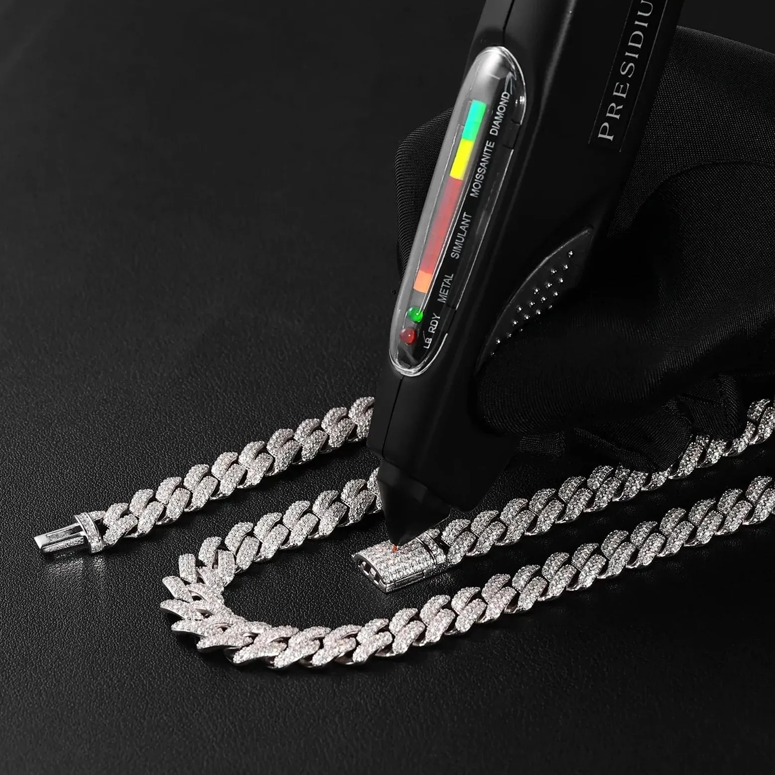 The Proud Moment II® - 20mm Iced Out 3 Row Diamond Prong Cuban Link Chain Choker in White Gold