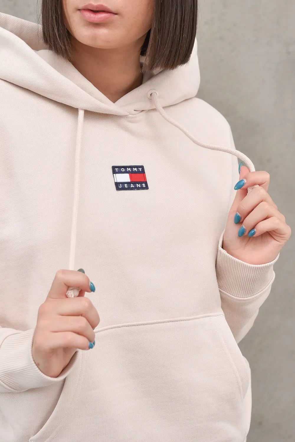 Tjw Tommy Badge Hoodie - Smooth Stone