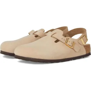 Tokio Nubuck Sandcastle Suede Clogs