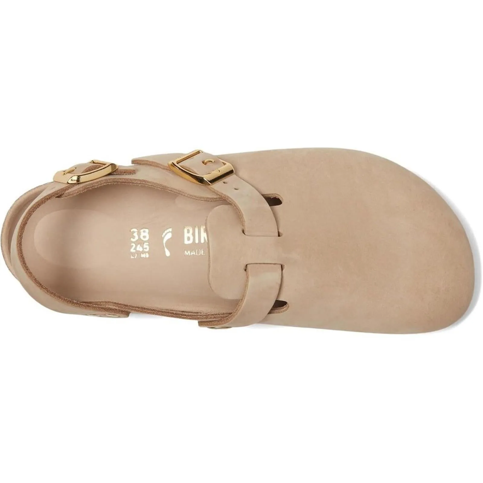 Tokio Nubuck Sandcastle Suede Clogs