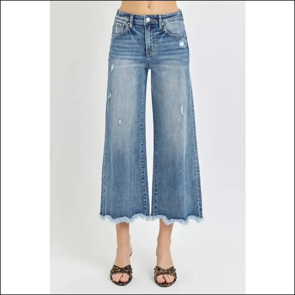 Unleash your Inner Fashionista with Risen High Rise Cropped Flare Jeans!