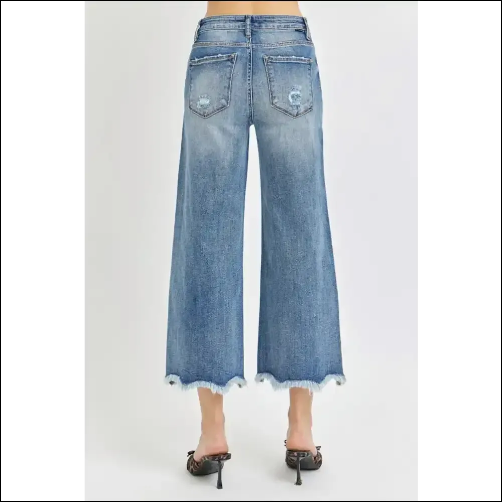 Unleash your Inner Fashionista with Risen High Rise Cropped Flare Jeans!